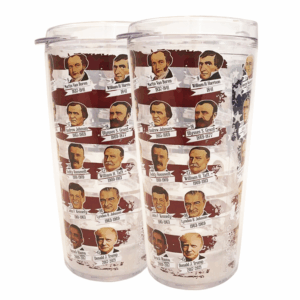 Set of 2 "Trumpler" Presidential Tumblers